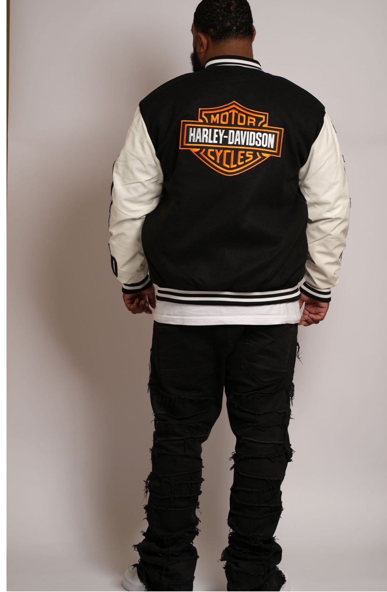 HD Black & White Letterman Jacket